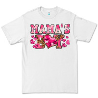 White valentines day mamas boy Premium Tee - texasbilliewilder