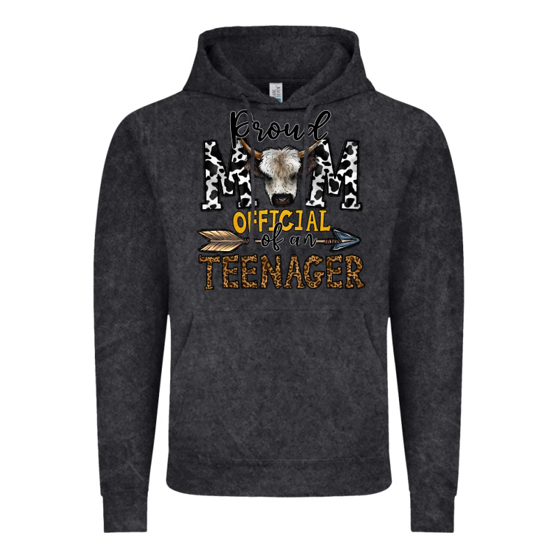 Proud Mom Official Of An Teenager Vintage Hoodie by CowhideDigitalArt | Teevron