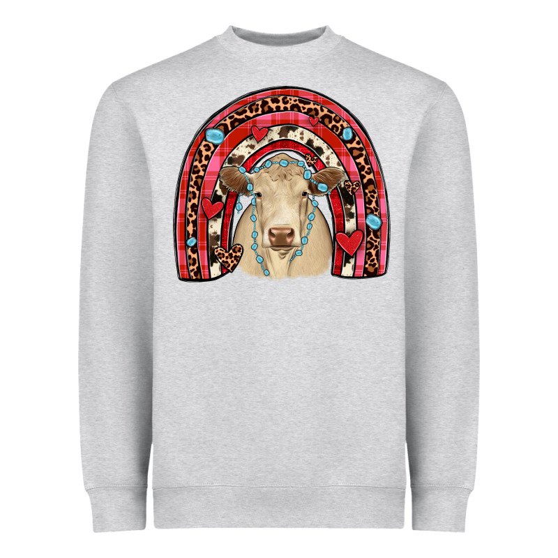 Valentines Charolais  Rainbow Heavyweight Sweatshirt by JahusDesignShop | Teevron