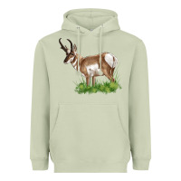 Matcha pronghorn Heavyweight Hoodie - LillyAllenDesigns