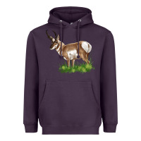 Plum pronghorn Heavyweight Hoodie - LillyAllenDesigns
