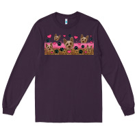 Plum yorkie dogs Long Sleeve Tee - Jasminsmagicworld
