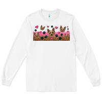 White yorkie dogs Long Sleeve Tee - Jasminsmagicworld