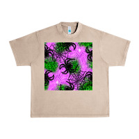 Halloween Spider Green Leopard Seamless Pattern Urban Heavy Tee | Teevron