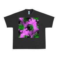 Pigment Black halloween spider green leopard seamless pattern Urban Heavy Tee - BundleAndBundleShop