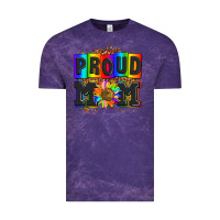 Cloud Purple proud mom with sunflower Vintage Tee - AdoDesignShop