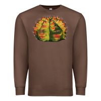 Chestnut Gymnocalycium Variegated Cactus Premium Sweatshirt - LillyAllenDesigns