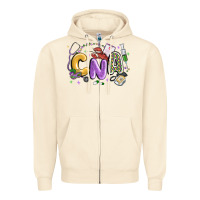 Sandshell cna mardi gras Zipper Hoodie - MaliasSmallBusiness