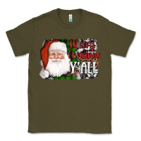 Army Green santa merry christmas y'all Classic Tee - AdoDesignShop