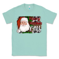 Seafoam santa merry christmas y'all Classic Tee - AdoDesignShop