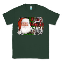 Sports Green santa merry christmas y'all Classic Tee - AdoDesignShop