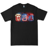 Black usa mason jars Premium Tee - Zillion Design Studio