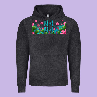 Cactus And Flowers Mama Libbey Glass Vintage Hoodie Designed By Hra Design Shop