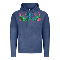 Vintage Denim cactus and flowers mama libbey glass Vintage Hoodie - HRA Design Shop