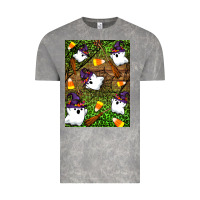 Cloud Rock Halloween ghost Vintage Tee - Artiststas