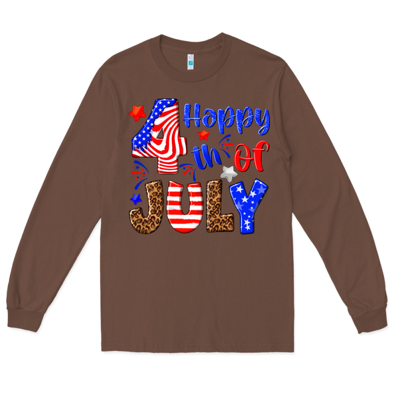 Happy 4th Of July Long Sleeve Tee by NancyCooperArtShop | Teevron
