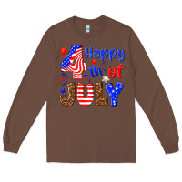 Chestnut happy 4th of july Long Sleeve Tee - NancyCooperArtShop