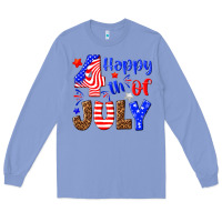 Colony Blue happy 4th of july Long Sleeve Tee - NancyCooperArtShop