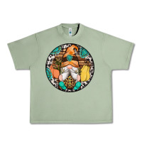 Oil Green fall gnomes round earrings 1 Urban Heavy Tee - Artiststas