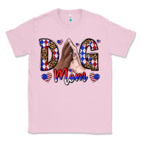 Bubblegum Pink America Dog Mama Classic Tee - CowhideDigitalArt
