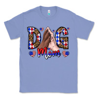 Colony Blue America Dog Mama Classic Tee - CowhideDigitalArt