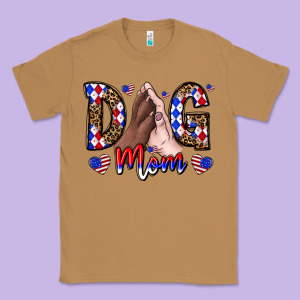 America Dog Mama Classic Tee Designed By Cowhidedigitalart