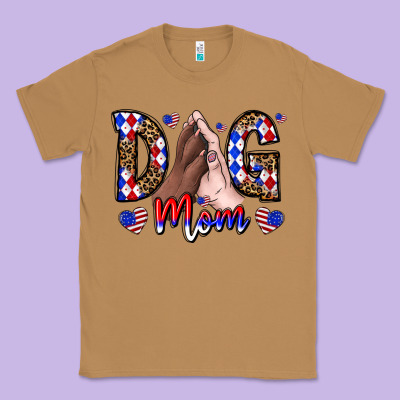 America Dog Mama Classic Tee Designed By Cowhidedigitalart