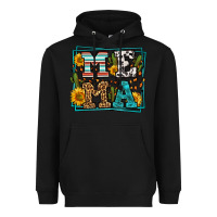 Black western leopard mema Heavyweight Hoodie - LillyAllenDesigns
