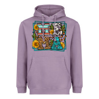 Lavender western leopard mema Heavyweight Hoodie - LillyAllenDesigns