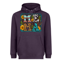 Plum western leopard mema Heavyweight Hoodie - LillyAllenDesigns