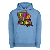 Pigment Pebble Blue louisiana map Urban Hoodie - CowGirlArtShop