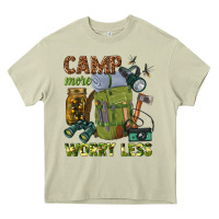 Mossy camp more worry less Heavy Core Tee - texasbilliewilder