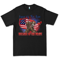 Black home of the free because of the brave Premium Tee - Zillion Design Studio