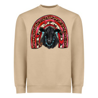 Mushroom valentines black angus  rainbow Heavyweight Sweatshirt - JahusDesignShop