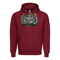 Burgundy rodeo kind of girl Zipper Hoodie - MaliasSmallBusiness
