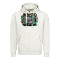 Oatmeal Heather rodeo kind of girl Zipper Hoodie - MaliasSmallBusiness
