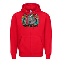 Red rodeo kind of girl Zipper Hoodie - MaliasSmallBusiness