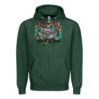 Sports Green rodeo kind of girl Zipper Hoodie - MaliasSmallBusiness