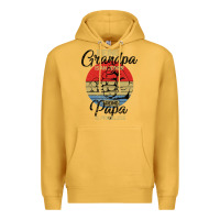 Mustard Being Grandpa İs An Honor Being Papa İs Priceless Premium Hoodie - Bettercallsaul