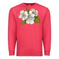 Cardinal Hawthorn Flower Premium Sweatshirt - LillyAllenDesigns