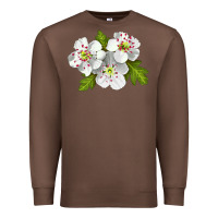 Chestnut Hawthorn Flower Premium Sweatshirt - LillyAllenDesigns