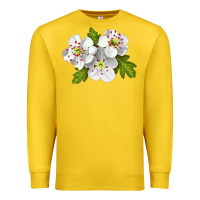 Lemon Hawthorn Flower Premium Sweatshirt - LillyAllenDesigns