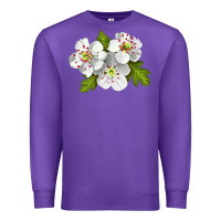 Purple Hawthorn Flower Premium Sweatshirt - LillyAllenDesigns