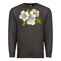 Smoke Hawthorn Flower Premium Sweatshirt - LillyAllenDesigns
