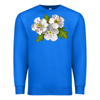 True Royal Hawthorn Flower Premium Sweatshirt - LillyAllenDesigns