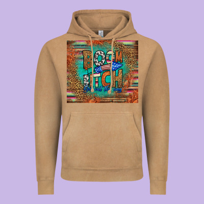 Boom Bitch Get Out The Way Vintage Hoodie Designed By Hra Design Shop