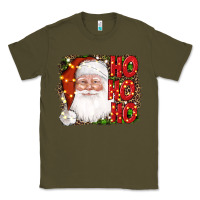 Army Green christmas ho ho ho santa clause Classic Tee - AdoDesignShop