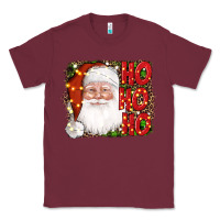 Burgundy christmas ho ho ho santa clause Classic Tee - AdoDesignShop