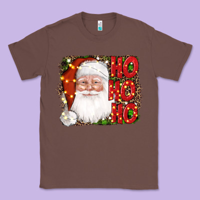 Christmas Ho Ho Ho Santa Clause Classic Tee Designed By Adodesignshop