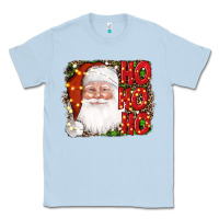 Dusty Blue christmas ho ho ho santa clause Classic Tee - AdoDesignShop